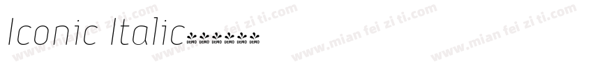 Iconic Italic字体转换